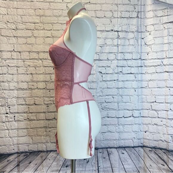 Victorias Secret High Neck Bodysuit lace 32C - Picture 6 of 14